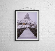 The Horn, Lofoten Islands, Norway | Mountain Bridge Photography Print