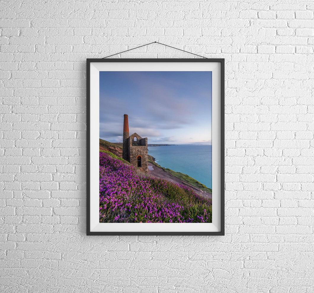Cornwall Landscape Prints | Wheal Coates Mine art, Towanroath Mineshaft Home Decor Gifts