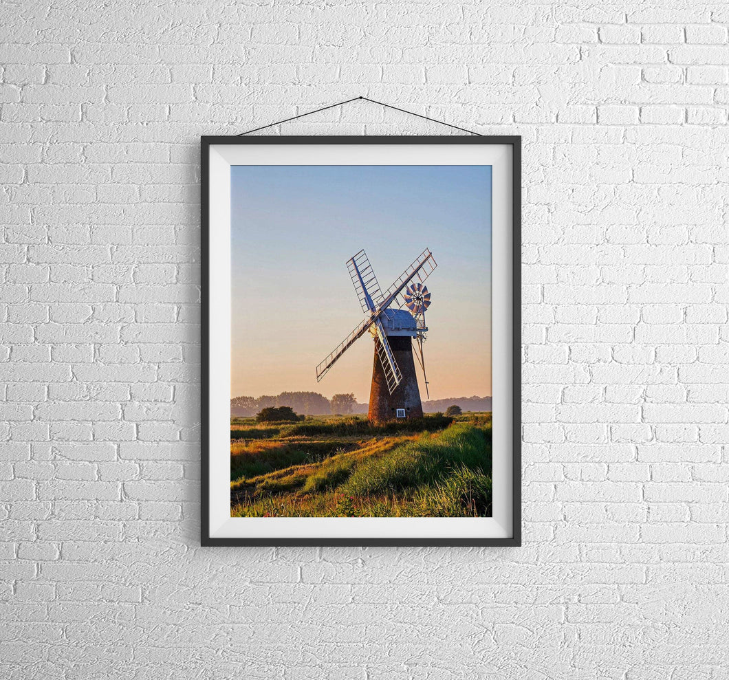 Windmill Pictures for Sale of Thurne Windpump | Norfolk Broads Pictures - Home Decor