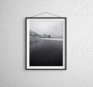 Unstad Bay, Lofoten Islands | Black & White Norway Seascape Photography Print