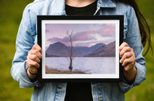 Load image into Gallery viewer, Buttermere Lone Tree Art | Lake district Landscape Photography, wall art, Home Decor
