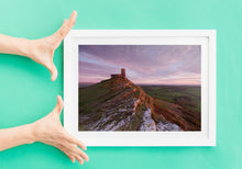 Load image into Gallery viewer, Brentor Church Landscape Photography | Dartmoor Wall Art, Christian Architecture Photography for Sale
