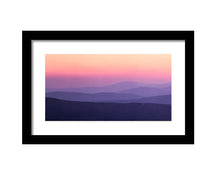 Load image into Gallery viewer, Panoramic Print of a Dartmoor Sunset | Dartmoor Prints, Devon Mountain Photography Haytor Princetown North Hessary Tor
