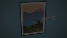 Load and play video in Gallery viewer, Mountain Photography of St Primoz | Jamnik Church art for Sale, Home Decor Gifts

