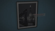 Load and play video in Gallery viewer, Black and White London Prints | The Shard Wall Art, London Cityscape Photography
