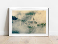 Neuschwanstein Castle, Bavaria | Cloud & Mist Photography Print
