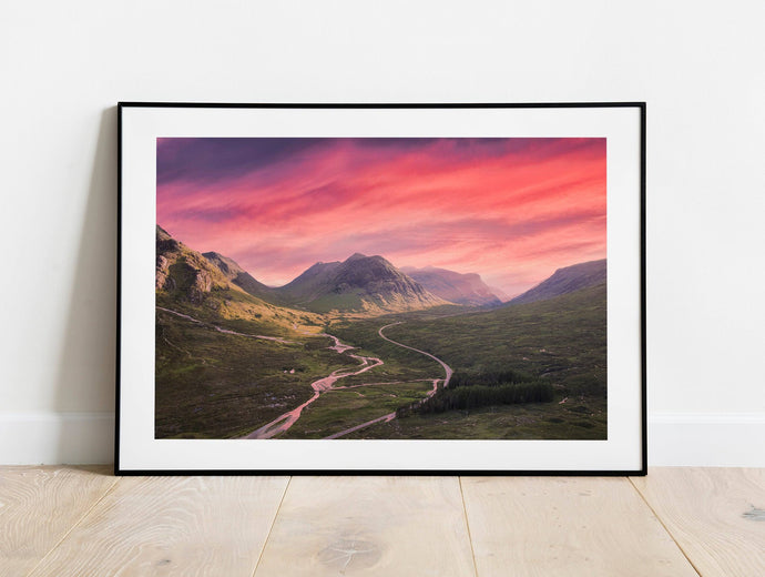 Glencoe Valley Wall Art | Scotland Mountain Photography, Highlands Pictures - Relight Home Decor - Sebastien Coell Photography