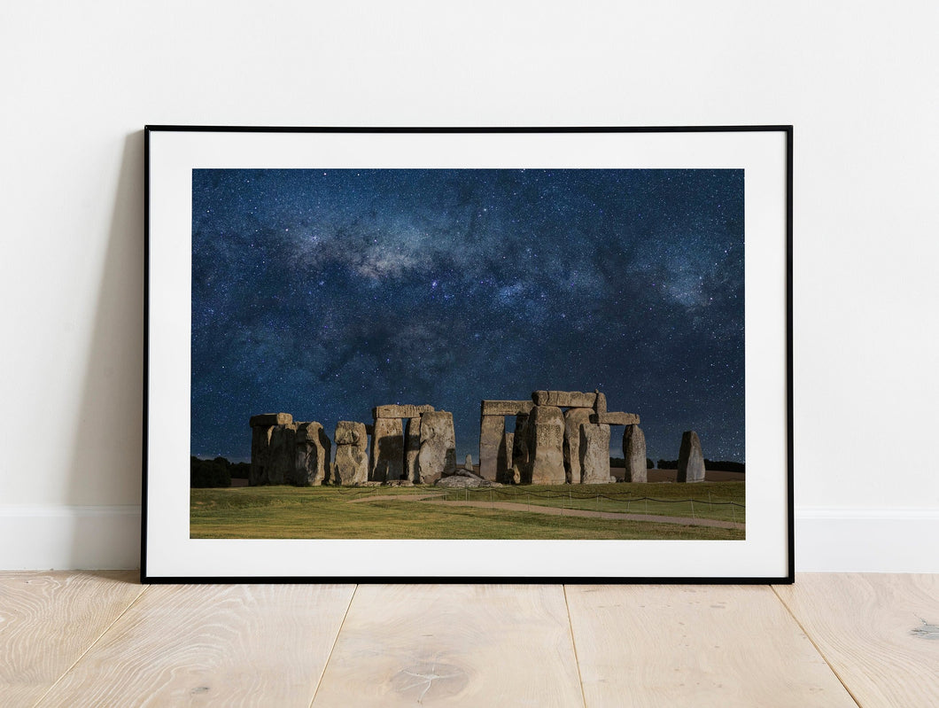 Stonehenge Milkyway Prints | Space Wall Art, Neolithic Astrophotography Home Decor - Relight Images