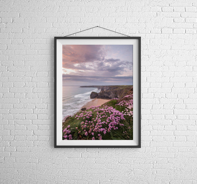 Bedruthan Steps Print | Cornwall Seascape Photography wall art for Sale - Home Decor Gifts - Sebastien Coell Photography