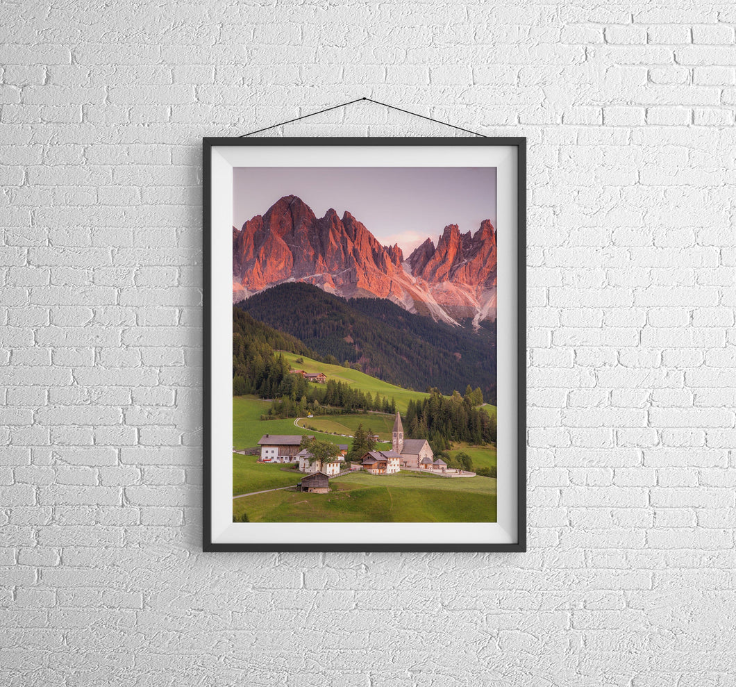 St Johann in Ranui Wall Art Prints | Italian Dolomites Landscape Photography, Home Decor Gifts