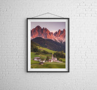 St Johann in Ranui, Val Di Funes | Dolomites Photography Print