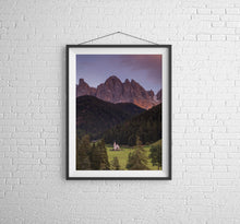 Load image into Gallery viewer, St Johann in Ranui Prints | Val Di Funes wall art, Home Decor Gifts
