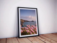 Load image into Gallery viewer, Cornish Wildflower Print | Mother Ivy&#39;s Bay Wall Art, Cornish RNLI Lifeboat Station - Home Decor Gifts - Sebastien Coell Photography
