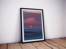 Load image into Gallery viewer, Dartmoor Sunset Wall Art | Red Sky Landscape Photography, Devon Valley Prints - Home Decor Gifts - Sebastien Coell Photography
