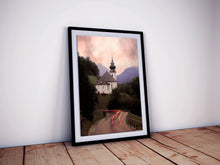 Load image into Gallery viewer, Maria Gern wall art | Bavarian Landscape Photography, Alpine Church Print, Home Decor Gifts
