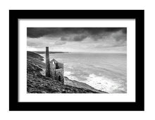 Load image into Gallery viewer, Black and White Prints | Towanroath Mine wall art, Wheal Coates - Home Decor Gifts - Sebastien Coell Photography
