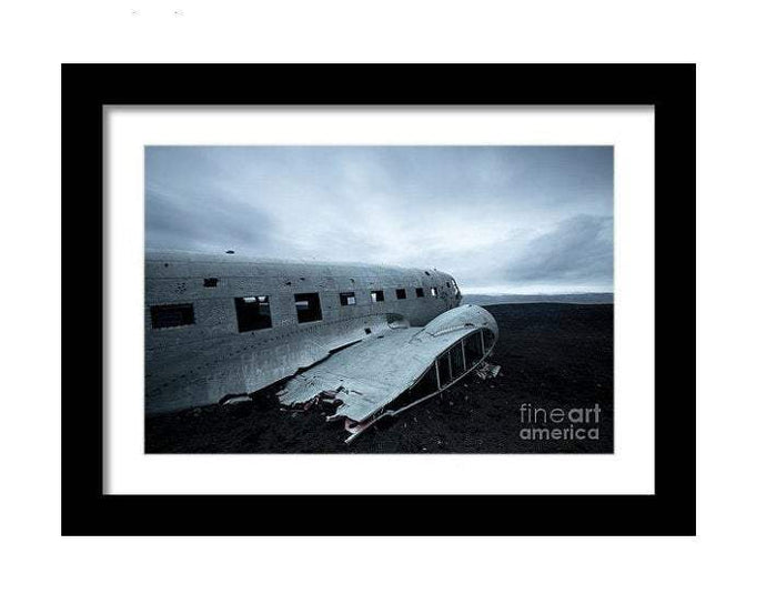 Icelandic Print of The United States Navy DC plane crash, Sólheimasandur prints - Sebastien Coell Photography