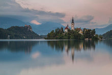 Load image into Gallery viewer, Landscape Photography Prints of Lake Bled | Mountain Photography for Sale - Home Decor - Sebastien Coell Photography
