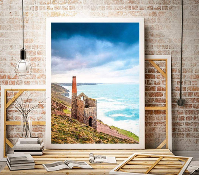 Cornish art Prints of Towanroath Mine, Cornwall Mines Photos for Sale, Wheal Coates Home Decor Gifts - SCoellPhotography