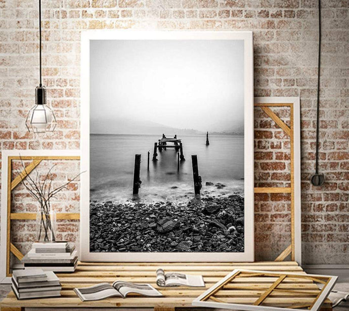 Scottish Prints for Sale | a Decayed Jetty at Loch Linnhe, Highlands art - Home Decor Gifts - Sebastien Coell Photography