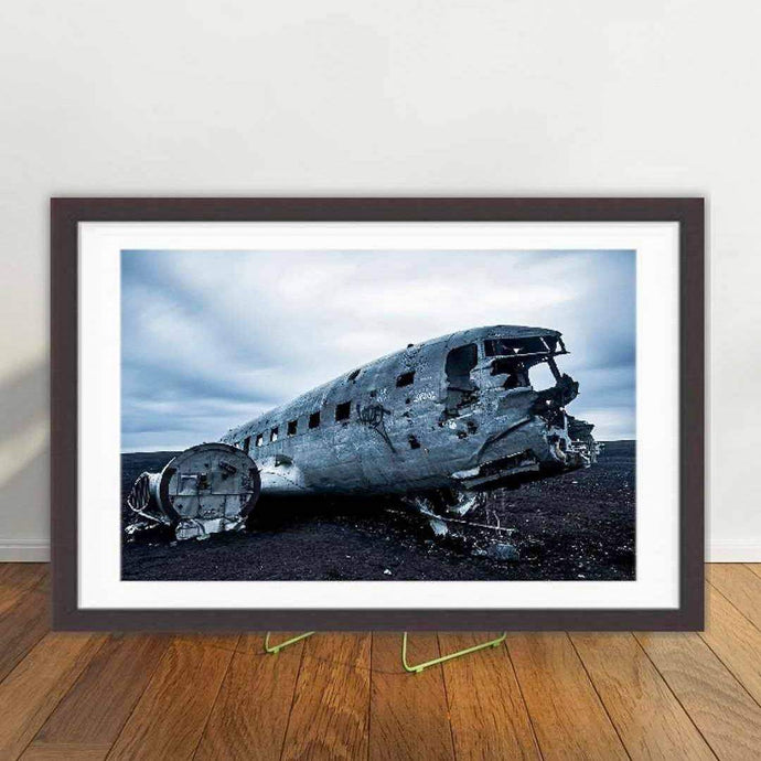Print / Canvas of Iceland United States Navy DC plane crash Sólheimasandur beach art photography landscape gift present christmas xmas
