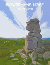 Load image into Gallery viewer, Travel Poster Prints of Bowermans nose, Dartmoor Landscape Photography, Devon wall art and Home Decor Gifts - SCoellPhotography
