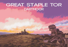 Load image into Gallery viewer, Dartmoor Poster Print | Great Staple Tor wall art, Devon Pictures for Sale - Home Decor - Sebastien Coell Photography
