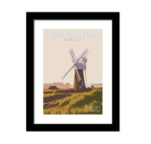 Load image into Gallery viewer, Windmill Poster of Thurne Windpump,  Norfolk Windmill Pictures for Sale and Norfolk Broads prints Home Decor Gifts - SCoellPhotography
