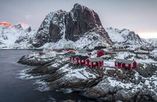 Load image into Gallery viewer, Nordic Print of Hamnoy | Lofoten Island Art Gifts, Mountain Prints for Sale Home Decor - Sebastien Coell Photography
