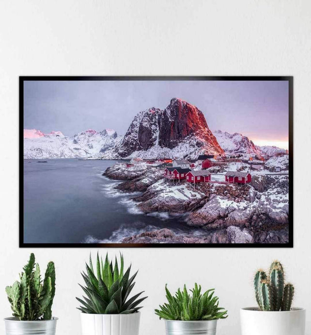 Scandinavian Print of Hamnoy | Lofoten Island Mountain Photography for Sale - Home Decor - Sebastien Coell Photography