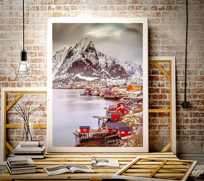 Mountain Photography of Norway's Reine | Lofoten Islands wall art for Sale - Sebastien Coell Photography