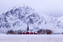Load image into Gallery viewer, Nordic Arctic Prints of Flakstad Church | Lofoten Islands Photos for Sale, Home Decor Gifts - Sebastien Coell Photography
