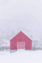 Load image into Gallery viewer, Scandinavian Minimalist art | Norwegian Red Hut Prints, Norwegian art - Home Decor - Sebastien Coell Photography
