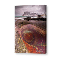 Load image into Gallery viewer, Nordic Fine art Photos | The Dragon Eye rock pool at Uttakleiv Beach wall art - Home Decor Gifts - Sebastien Coell Photography
