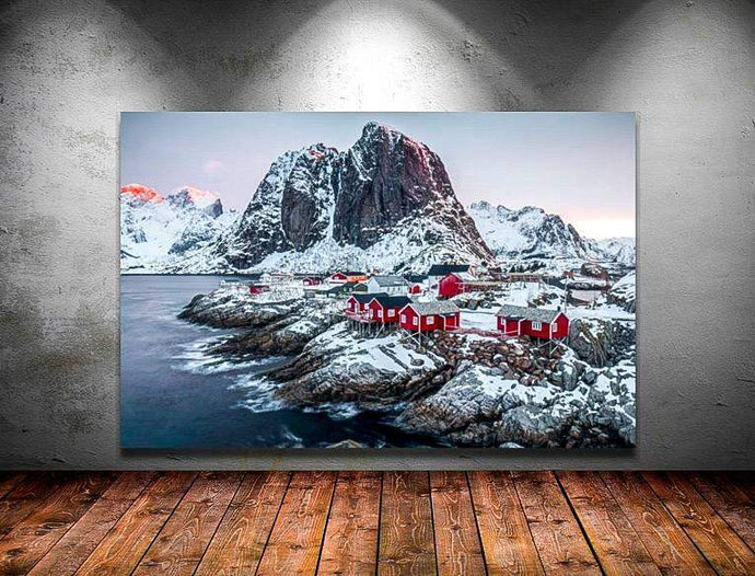 Nordic Print of Hamnoy | Lofoten Island Art Gifts, Mountain Prints for Sale Home Decor - Sebastien Coell Photography