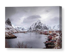 Load image into Gallery viewer, Mountain Photography of Reine | Norway Lofoten Islands wall art - Home Decor Gifts - Sebastien Coell Photography
