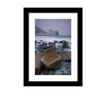Load image into Gallery viewer, Lofoten Islands Print of Unstad Bay, Scandinavian Beach art for Sale and Nordic Gifts Home Decor - SCoellPhotography
