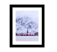 Load image into Gallery viewer, Nordic art of Flakstad Church | Lofoten Islands Prints for Sale, Home Decor Gifts - Sebastien Coell Photography
