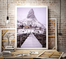 Load image into Gallery viewer, Scandinavian Prints of The Horn Mountain | Lofoten Islands wall art - Home Decor Gifts - Sebastien Coell Photography
