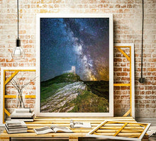 Load image into Gallery viewer, Dartmoor Astrophotography Prints | Brentor Church wall art - Home Decor Gifts - Sebastien Coell Photography
