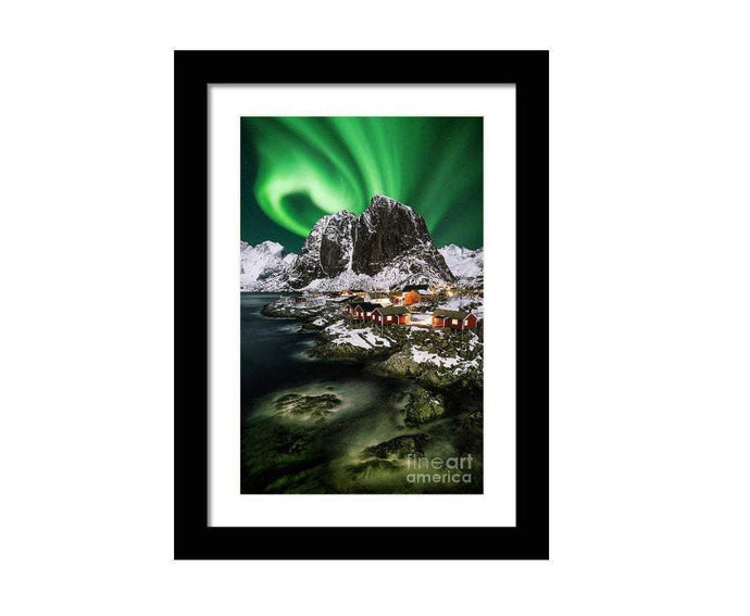 Aurora Prints | Scandinavia art of Hamnoy, Lofoten Mountain Photography - Home Decor Prints - Sebastien Coell Photography