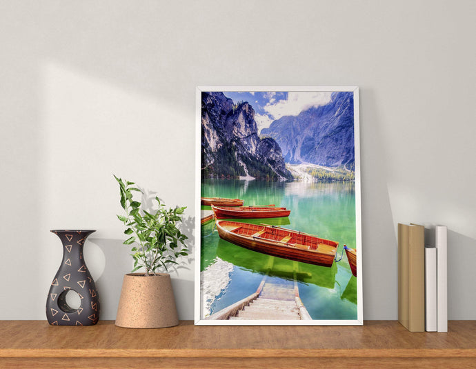 Dolomites art of Lago di Braies | Italian wall art, Pragser Wildsee Mountain photography - Sebastien Coell Photography