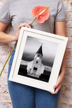 Load image into Gallery viewer, Scandinavian Print of an Eerie Church | Icelandic fine art, Westfjords Mountain Photography - Sebastien Coell Photography
