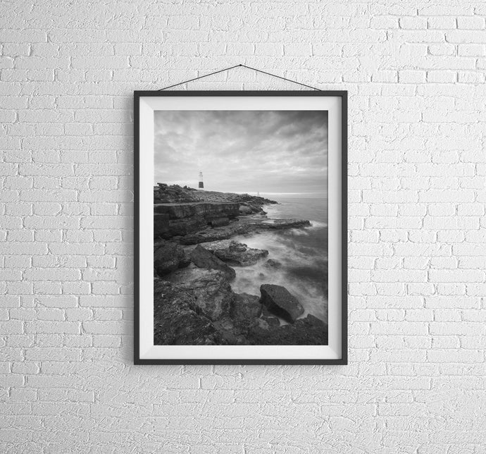 Portland Bill Lighthouse | Black and White Dorset Prints and Jurassic Coast - Home Decor Gifts - Sebastien Coell Photography