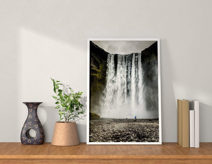 Scandinavian Prints of Skogafoss | Waterfall wall art for Sale - Icelandic Home Decor - Sebastien Coell Photography