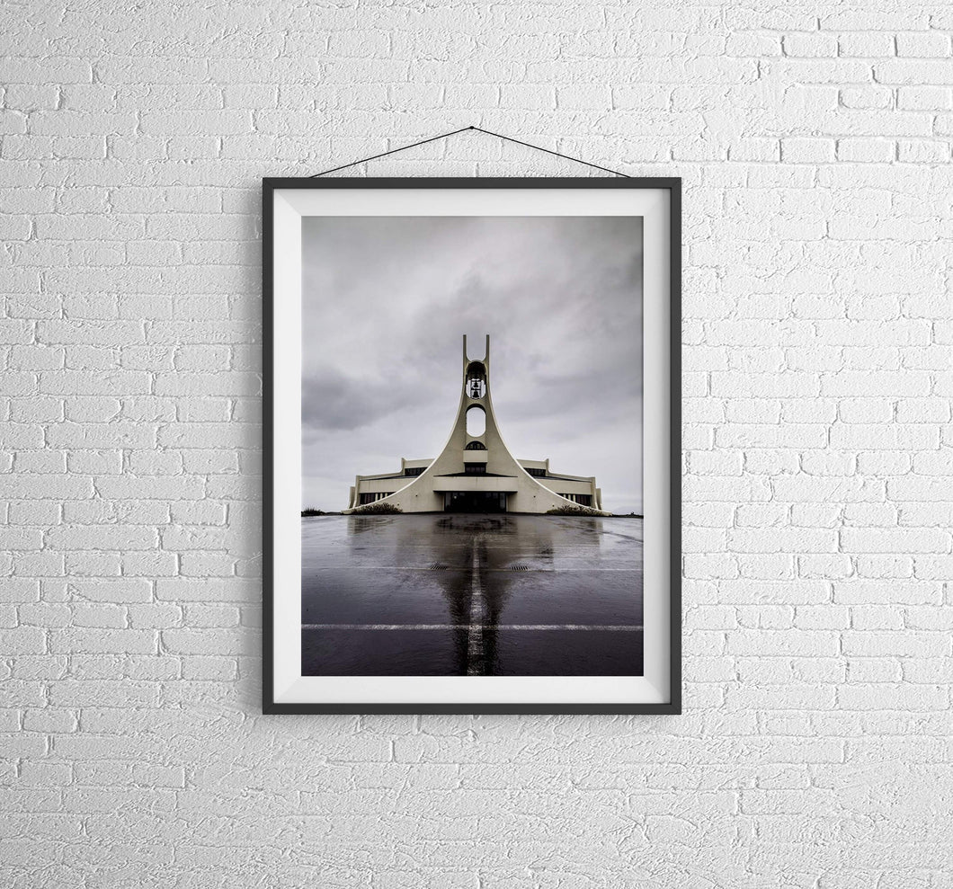 Icelandic fine art Print of Stykkishólmskirkja Church, Iceland Prints for Sale, Westfjords Church Photography Home Decor Gifts - SCoellPhotography