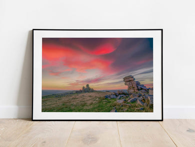 Dartmoor Prints of Great Staple Tor | Devon Mountain Photography - Home Decor Gifts - Sebastien Coell Photography