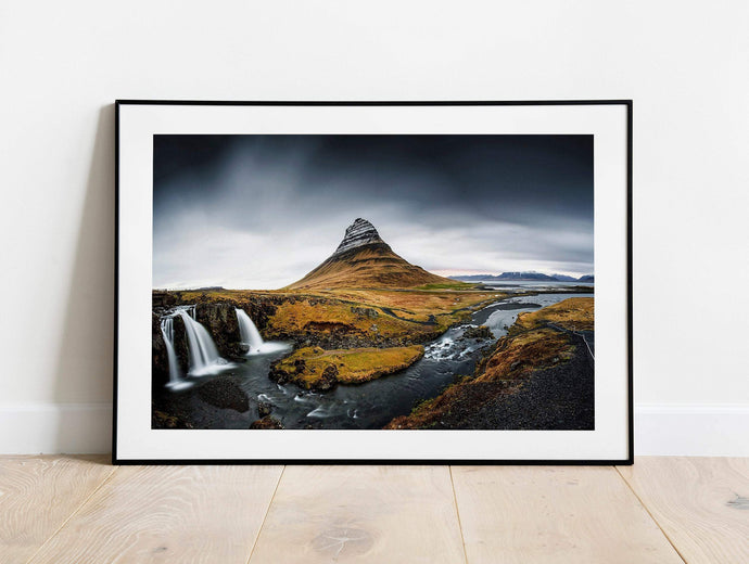 Icelandic art of Kirkjufell | Kirkjufellsfoss Mountain Wall Art, Scandinavian Prints - Sebastien Coell Photography