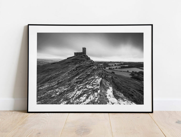 Dartmoor Prints of Brentor Church | Black and White Landscape Photography - Sebastien Coell Photography