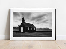 Load image into Gallery viewer, Iceland Print of Budir Church | Icelandic Mountain Photography Home Decor Gifts - Sebastien Coell Photography
